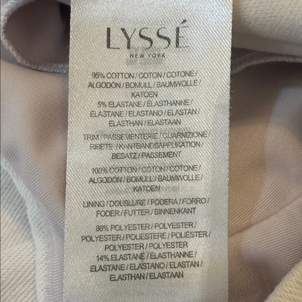 Lysse Fringe Tulip Hem Denim White Pants Size Large